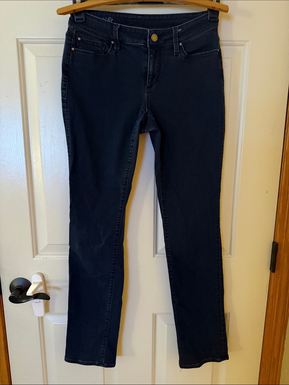 Ann Taylor Dark Indigo Straight-Leg Jeans